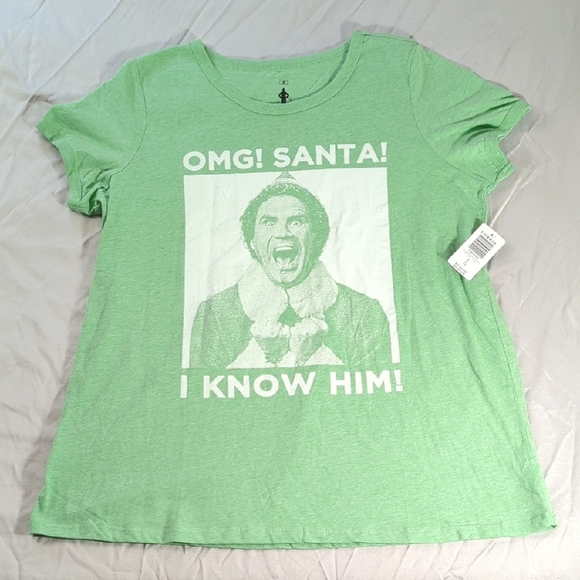 NEW Torrid Green Santa Graphic Tee - Picture 1 of 10